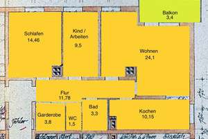 ***3-Zimmer-Wohnung mit Balkon in Augsburg-Pfersee – Koboldstraße 29, 86157 Pfersee-Nord, Augsburg – Vorschaubild 12