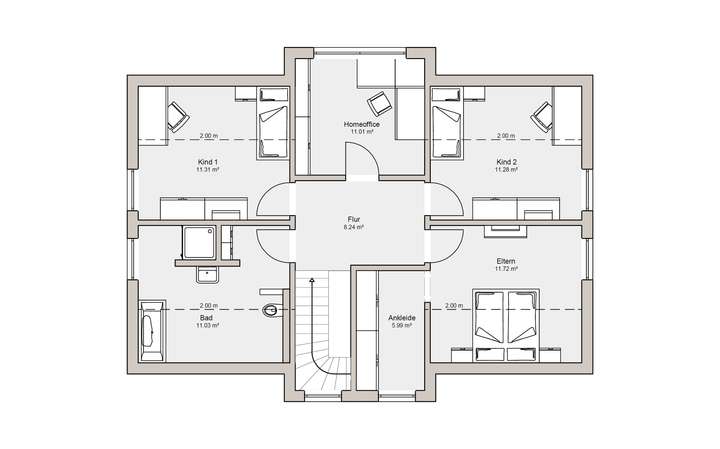 Grundriss Dachgeschoss