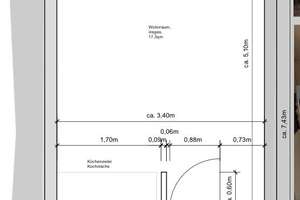 Helles Ein-Zimmer-Appartement mit Balkon  am Isar-Hochufer – Hochstrasse 21 A, 81669 Obere Au, München – Vorschaubild 4