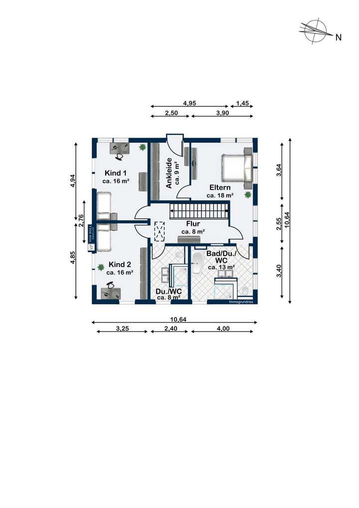 Grundriss Obergeschoss