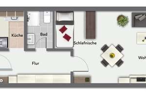 Kapitalanlage in Hamburg-Bramfeld - Vermietete & sanierte 1-Zimmer Wohnung – Die vollständige Adresse der Immobilie erhältst du vom Anbieter., 22175 Bramfeld, Hamburg – Vorschaubild 13