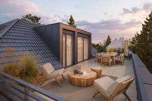 Sonnige 3-Zimmer-Penthousewohnung mit großer Dachterrasse & direktem Aufzugszugang – Fertig in 2026