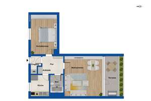 Erbpacht: 2-Zimmer-Wohnung mit Tiefgaragenstellplatz, Schwimmbad und Sauna in Mühlenberg – Die vollständige Adresse der Immobilie erhältst du vom Anbieter., 30457 Mühlenberg, Hannover – Vorschaubild 11