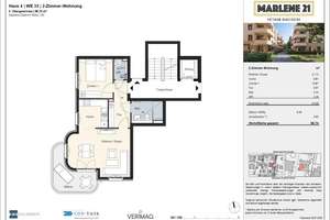 Helle 2-Zimmer-Wohnung mit großem Südwestbalkon – Marlene-Dietrich-Allee 21, 14482 Babelsberg Süd, Potsdam – Vorschaubild 5