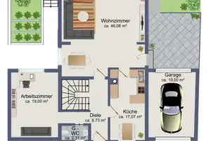 Charmantes Einfamilienhaus mit viel Platz und zahlreichen Besonderheiten in München-Waldtrudering! – Von-Erckert-Str. 15 b, 81827 München – Vorschaubild 3