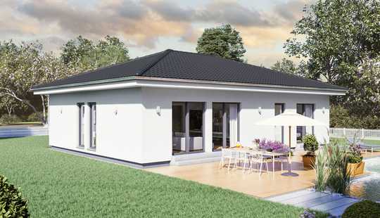 Bild von Moderner barrierefreier Bungalow KfW40+