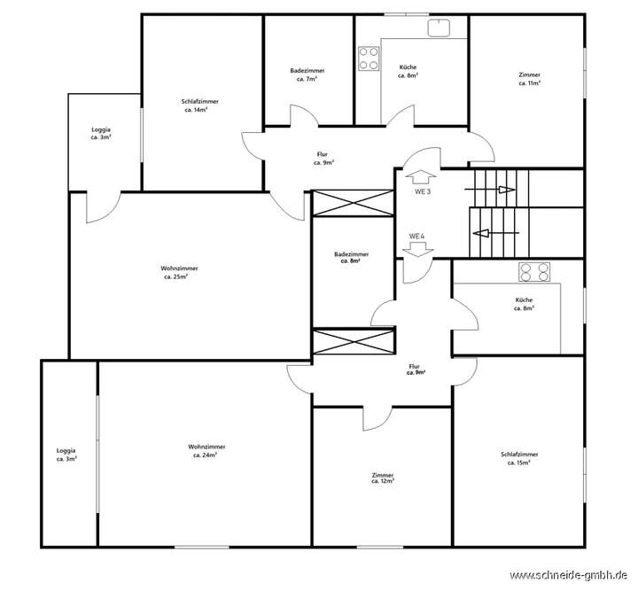 1. OG - WE 3 und WE 4