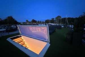 LUXUS Hausboot - 3 Etagen - 100m² Wohnen + 120 m² SONNENTERRASSE - Kamin, Kino, komplett individuell – Potsdam – Vorschaubild 8