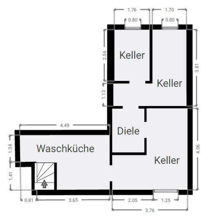 Grundriss Keller