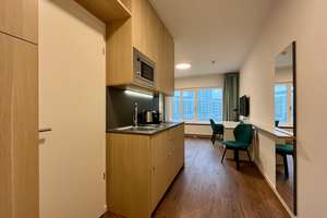 Möbliertes Studio 4.OG im Fritz Tower, Concierge und Gym – Lehrter Strasse 24b, 10557 Moabit, Berlin – Vorschaubild 2