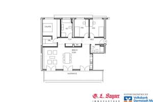 Penthousewohnung mit vier Zimmern, Küche, Balkon und Stellplatz in Mainz-Kastel – Die vollständige Adresse der Immobilie erhältst du vom Anbieter., 55252 Mainz-Kastel, Wiesbaden – Vorschaubild 15