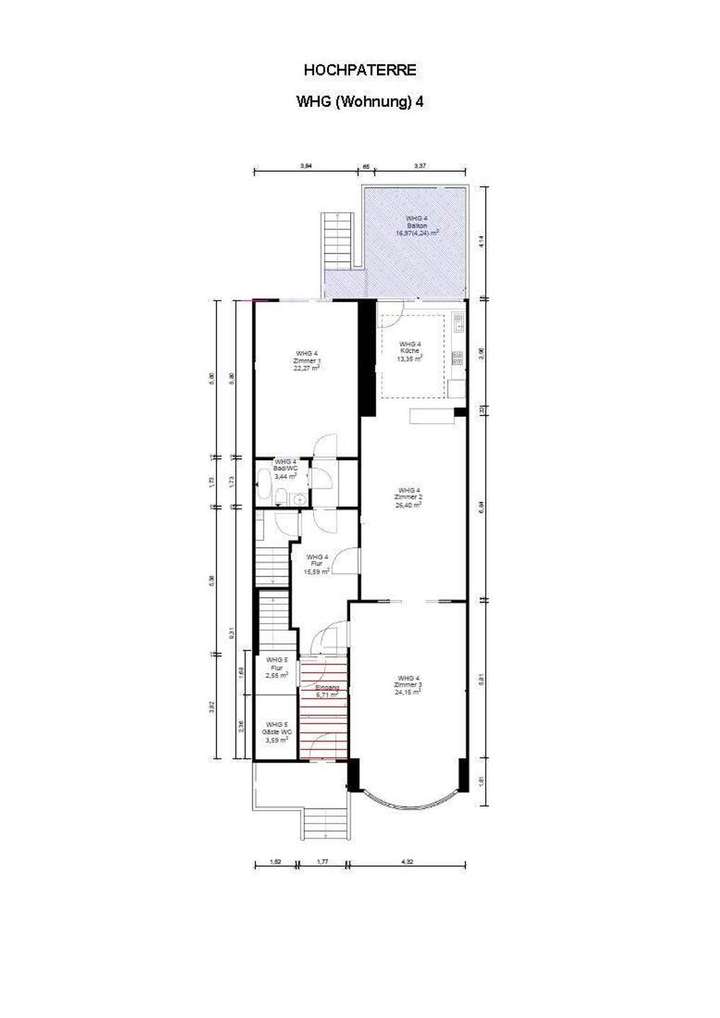 Grundriss Hochparterre WHG04
