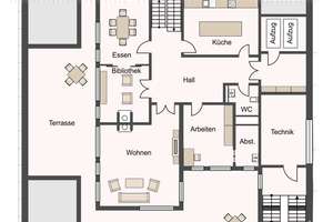 Luxuriöses Penthouse ca. 540m² Wohn-/Nutzflächefläche, Terrassen, Indoor-Pool direkt auf der Kö – 40212 Stadtmitte, Düsseldorf – Vorschaubild 18