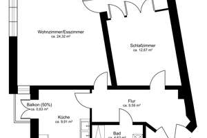 Lichtdurchflutete 2-Zimmer-Wohnung mit großer Süd-Loggia, Aufzug und Tiefgaragenstellplatz – Die vollständige Adresse der Immobilie erhältst du vom Anbieter., 12559 Köpenick, Berlin – Vorschaubild 10