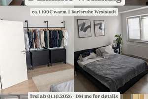 Schöne und zentrale 2 Zimmer Altbau-Wohnung in der Karlsruher Weststadt – Schillerstraße 14, 76135 Weststadt, Karlsruhe – Vorschaubild 9