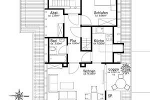 AIGNER - 2-Zimmer-Dachgeschosswohnung mit Dachspitz in beliebter Lage Obersendling – Die vollständige Adresse der Immobilie erhältst du vom Anbieter., 81379 Obersendling, München – Vorschaubild 9