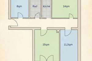6% Bruttomietrendite: 4-Zimmer-Wohnung mit Balkon in Augsburg-Hochzoll - Für Kapitalanleger – Die vollständige Adresse der Immobilie erhältst du vom Anbieter., 86163 Hochzoll-Nord, Augsburg – Vorschaubild 11