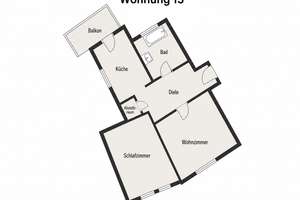 Helle 2 Zimmer Wohnung mit Balkon und Gartennutzung in Remscheid Innenstadt – 42853 Scheid, Remscheid – Vorschaubild 14