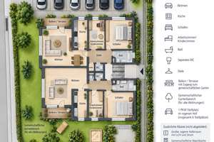 Gepflegte 3-Zimmer-Wohnung mit Balkon/Terrasse, Stellplatz im modernisierten Wohnhaus – 67125 Dannstadt-Schauernheim – Vorschaubild 20