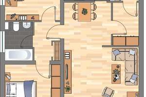Moderne 3-Zimmer-Etagenwohnung in Braunschweig – familienfreundlich und nachhaltig – Fuhneweg 13, 38120 Weststadt, Braunschweig – Vorschaubild 2