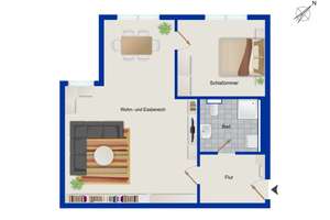 Saniertes Design-Apartment mit Tiefgarage in Wuppertal-Barmen  -  Bezugsfrei – Die vollständige Adresse der Immobilie erhältst du vom Anbieter., 42281 Barmen, Wuppertal – Vorschaubild 9