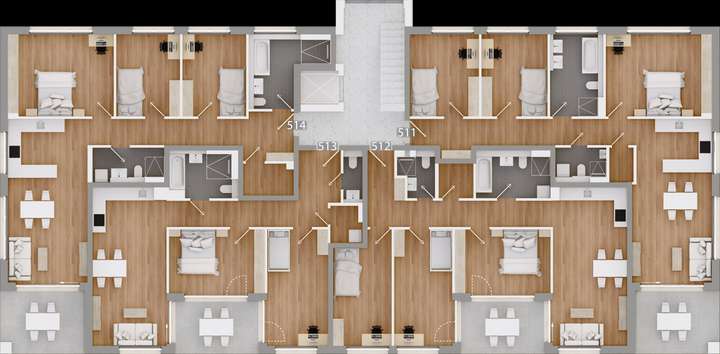 Übersicht 1.Obergeschoss Haus 