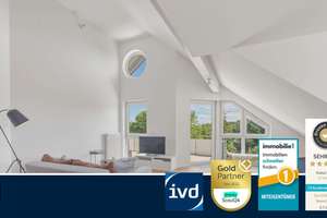 Moderne, lichtdurchflutete 3 Zimmer DG-Wohnung mit großem Süd-Ost-Balkon und Garage