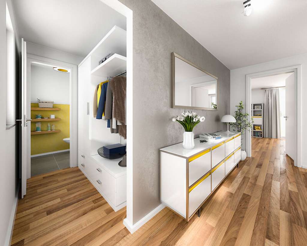 Immobilie in Scharfbillig - Raumwunder 100 – Viel Raum auf kleiner Fläche. Ein Zuhause mit Wohlfühlcharakter. Inkl. Grundstück. - Bild 4