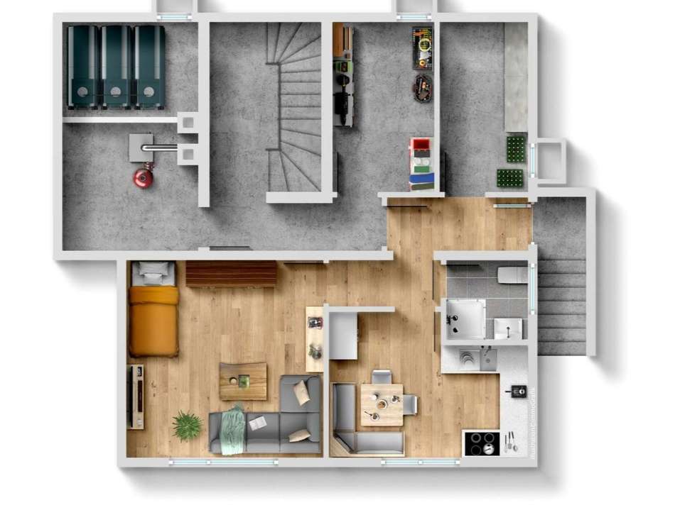 Einliegerwohnung, Keller