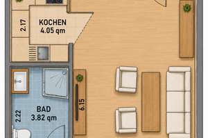 **BEETHOVENVIERTEL** Sanierte 1 ZKB- Wohnung mit Balkon in TOP Lage (ERSTBEZUG) – Völkstraße 8, 86150 Bahnhofs-, Bismarckviertel, Augsburg – Vorschaubild 25