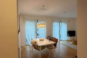 Zollhafen Mainz Erdgeschosswohnung mit Balkon: 2-Zimmer-Apartment in der Mainzer Neustadt