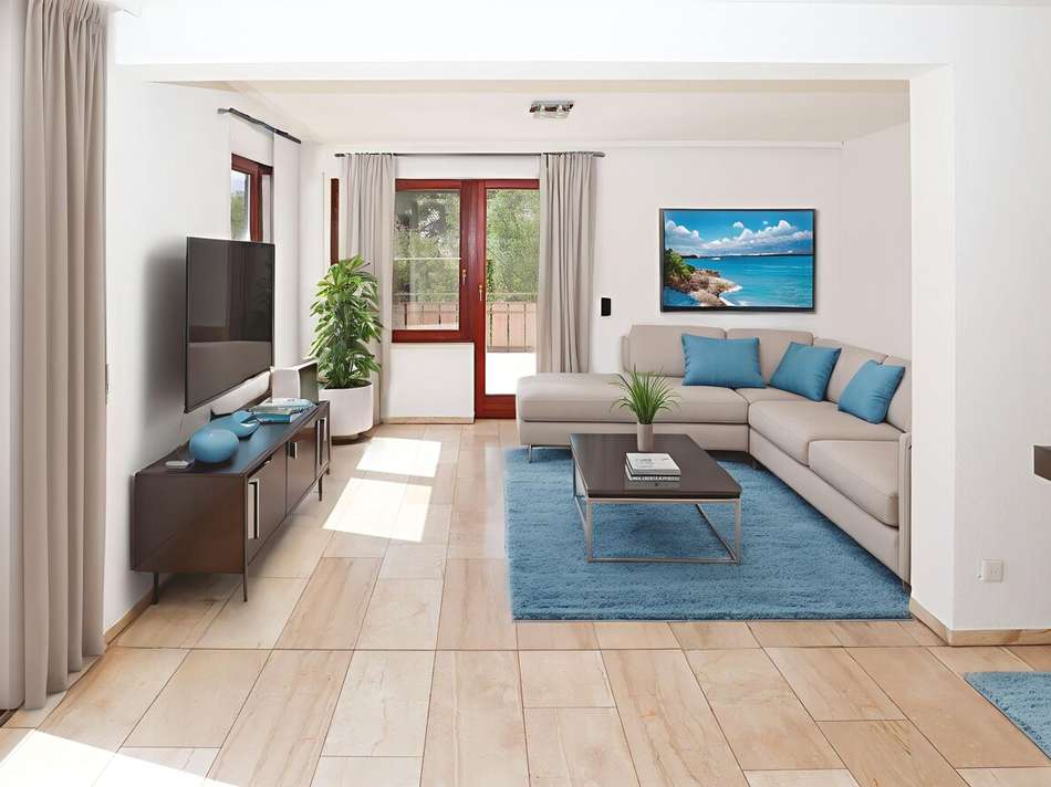 Wohnzimmer KI visualisiert