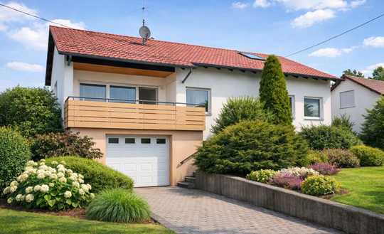 Ideal für kleine Familien - Freistehendes Eigenheim mit Südgarten und freiem Blick ins Grüne