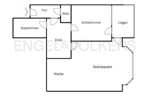Möblierte 2-Zimmer-Wohnung mit Hafenblick! – Die vollständige Adresse der Immobilie erhältst du vom Anbieter., 26122 Bahnhofsviertel, Oldenburg (Oldenburg) – Vorschaubild 8