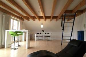 Wunderschöne, helle möblierte Wohnung mit Schlafgalerie, Dachterrasse und Stellplatz – Koppertweg 1, 69124 Kirchheim, Heidelberg – Vorschaubild 4