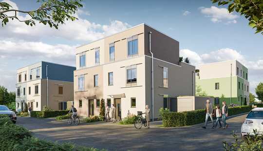 Bild von Doppelhaushälfte mit großer Dachterrasse