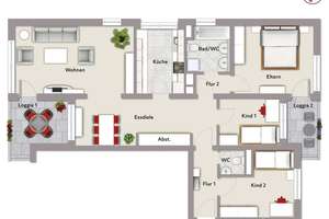 Großzügige, freie 4-Zimmer-Wohnung mit zwei Balkonen u. Tiefgaragenstellplatz  – Die vollständige Adresse der Immobilie erhältst du vom Anbieter., 90441 Hohe Marter, Nürnberg – Vorschaubild 14