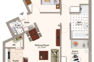 Münster-Sarmshein: 4 Zimmer. 2 Tiefgaragenplätze. Viele Möglichkeiten. – 55424 Münster-Sarmsheim – Vorschaubild 11