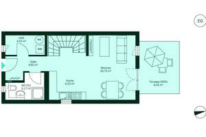 Reihenendhaus mit großem Grundstück auf drei Geschossen mit zwei Bädern – 4349 Plaußig-Portitz, Leipzig – Vorschaubild 12