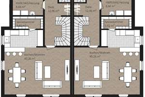 Moderne DHH in BI‑Sennestadt – A+,KfW40, PV-Strom, LWP, Einbauküche, Staffelgeschoß mit Dachterrasse – Die vollständige Adresse der Immobilie erhältst du vom Anbieter., 33689 Sennestadt, Bielefeld – Vorschaubild 2