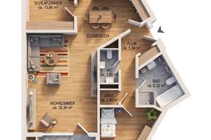 Großzügige 3-Zimmer-Wohnung mit Südbalkon, Tiefgarage & Aufzug in grüner Wohnlage – Die vollständige Adresse der Immobilie erhältst du vom Anbieter., 21031 Lohbrügge, Hamburg – Vorschaubild 18