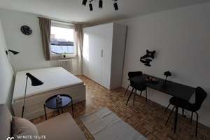 Sanierung in 2022: Möbliertes Apartment direkt am Nordbad ab 01.08.2026 – Schleißheimer Straße 126, 80797 Neuschwabing, München – Vorschaubild 1