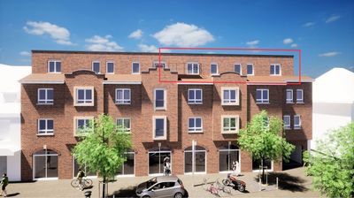 Penthouse-Wohnung mit Dachterrasse in der Rheder Innenstadt