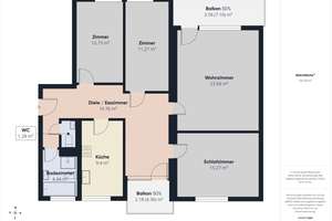 Großzügige 4-Zimmer-Wohnung mit 2 Balkonen, Aufzug und TG Stellplatz – Die vollständige Adresse der Immobilie erhältst du vom Anbieter., 74081 Sontheim, Heilbronn – Vorschaubild 19