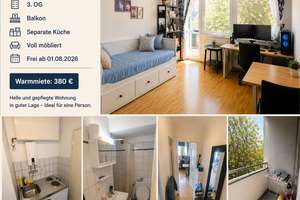 1-Zimmer Wohnung mit Balkon in Essen-Bergerhausen