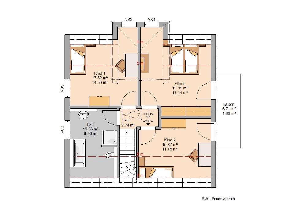 Grundriss Dachgeschoss
