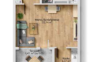 Sonnige Citywohnung mit Dachterrasse – Die vollständige Adresse der Immobilie erhältst du vom Anbieter., 81739 Altperlach, München – Vorschaubild 10