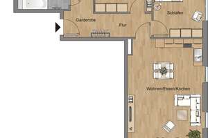 Großzügige Wohnung im Neubauquartier in Braunschweig – Vincent-van-Gogh-Ring 69, 38126 Südstadt-Rautheim-Mascherode, Braunschweig – Vorschaubild 4