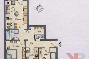 3-Zimmer-Wohnung mit Westbalkon & Aufzug – Abendsonne inklusive – Die vollständige Adresse der Immobilie erhältst du vom Anbieter., 81927 Englschalking, München – Vorschaubild 10