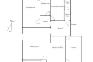 Helle, 110 m² große 3,5-Zimmer-Wohnung mit 2 Balkonen in Saarbrücken-Rodenhof – Türkismühler Straße 0, 66113 Malstatt, Saarbrücken – Vorschaubild 4